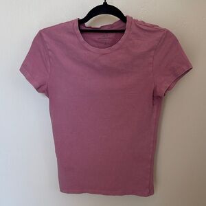 Abercrombie & Fitch Women's Mauve Short Sleeve Tee